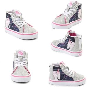 Vans Sk8 Hi Zip Unicorn Skate Shoe: Toddler